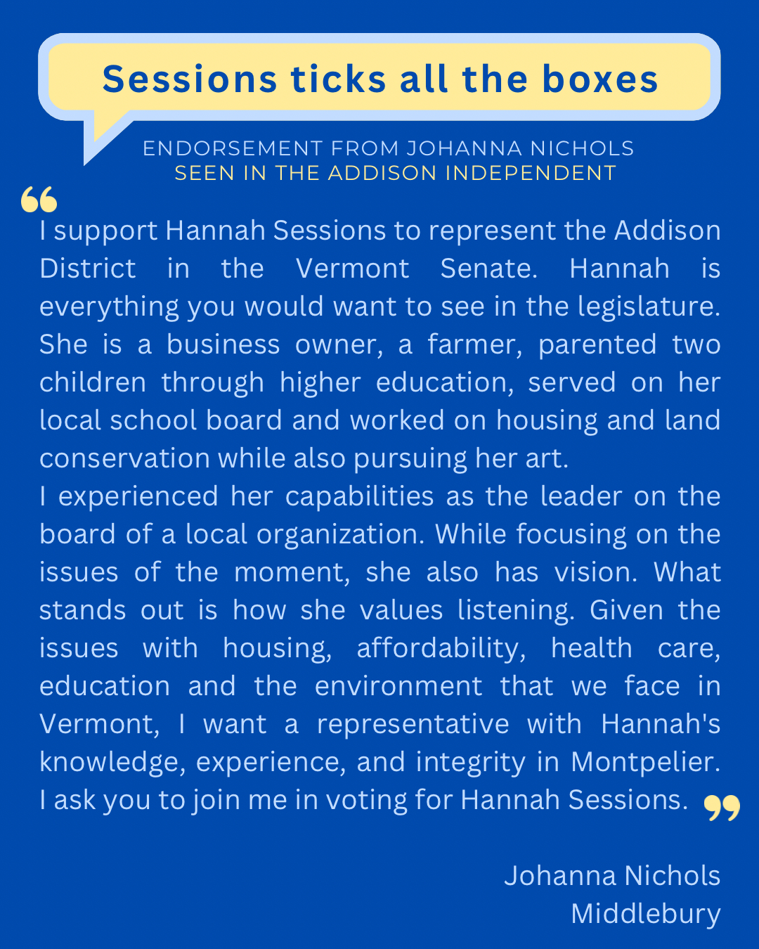 Endorsements endorsement letter sessions